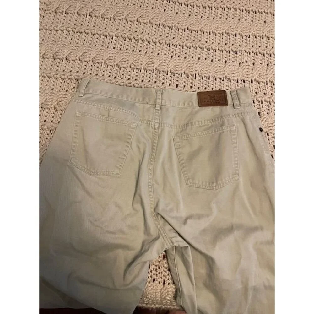Lauren Jeans Co. Ralph Lauren Women's Beige Cotton‎ Pants Size 10